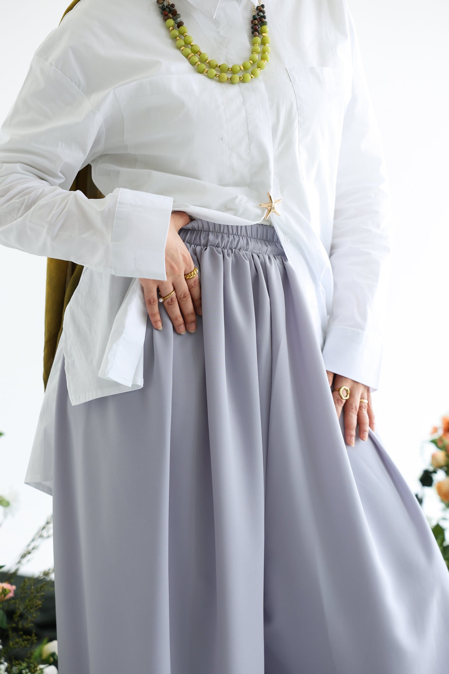 Gray Jup Pants