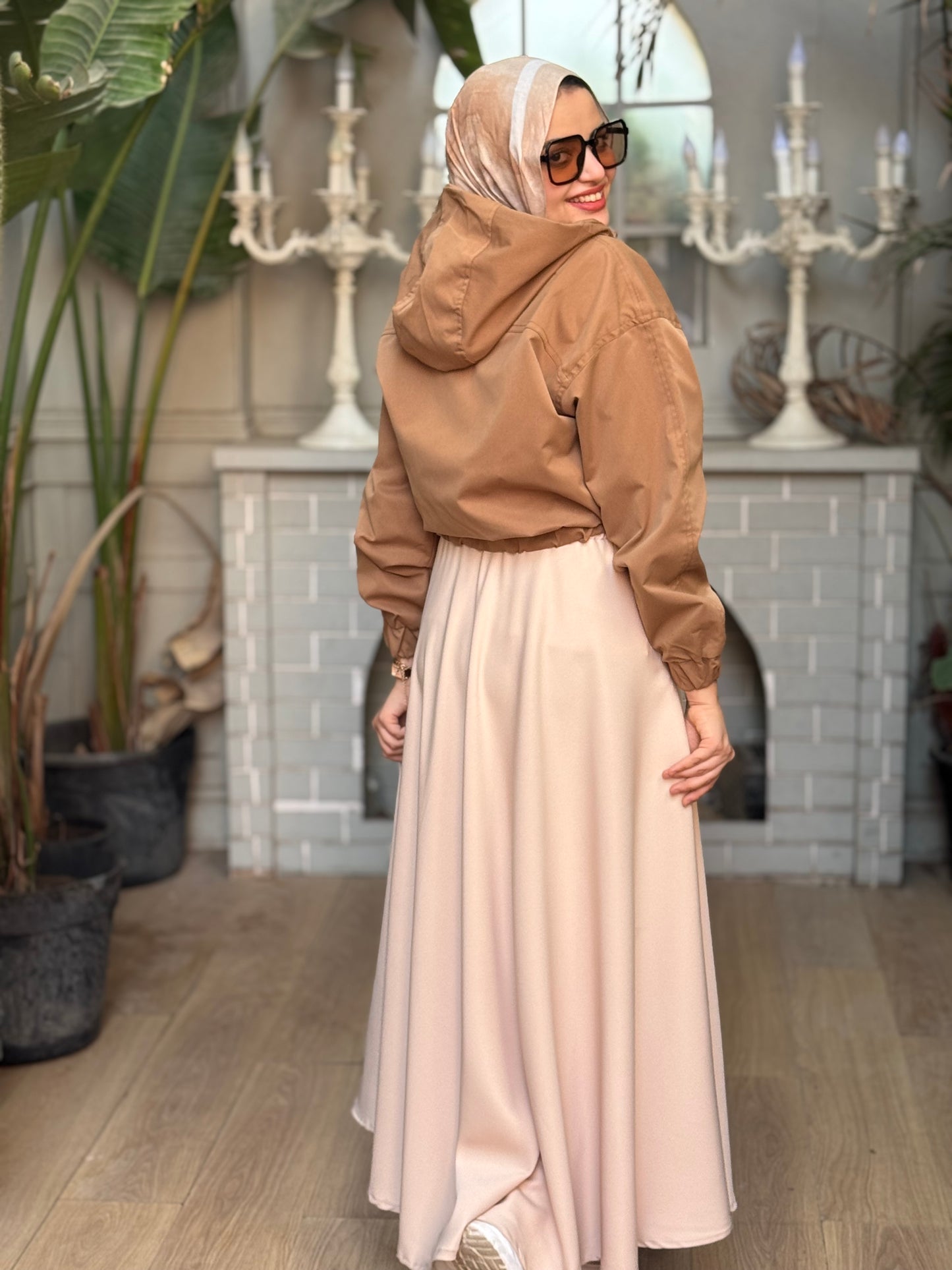 Dark Beige Prinses Skirt