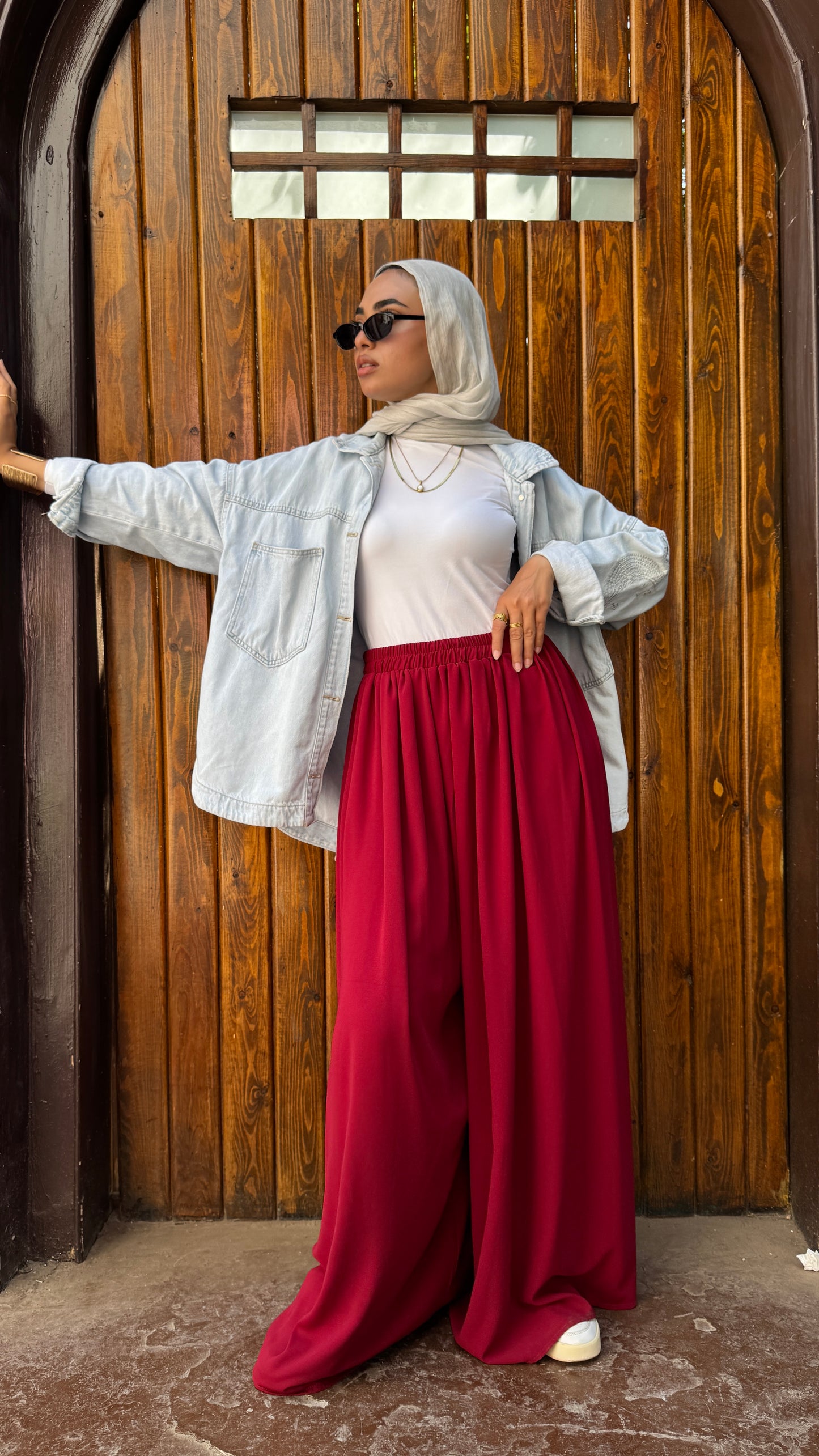 Burgundy Jup Pants