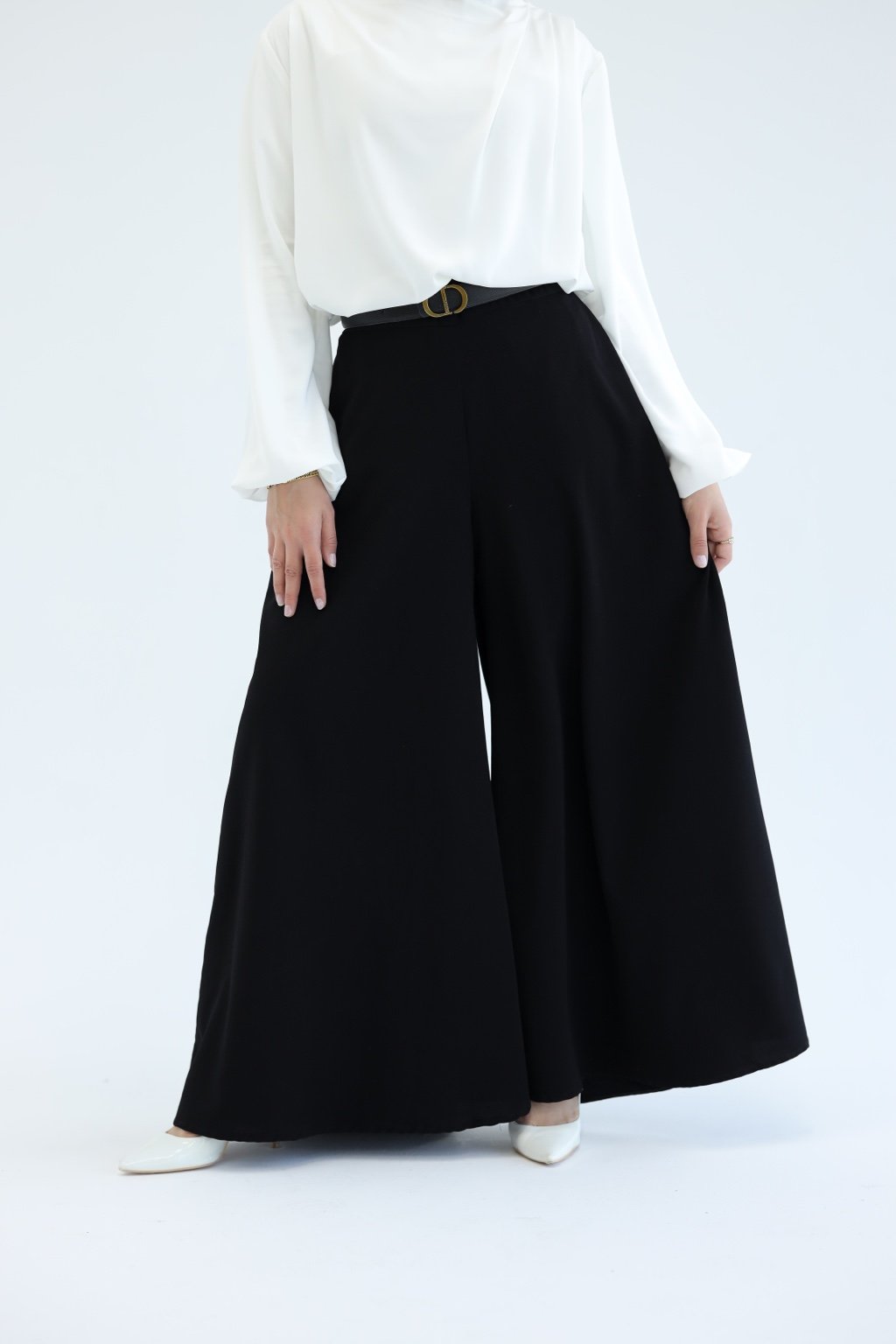 Black Wide-leg