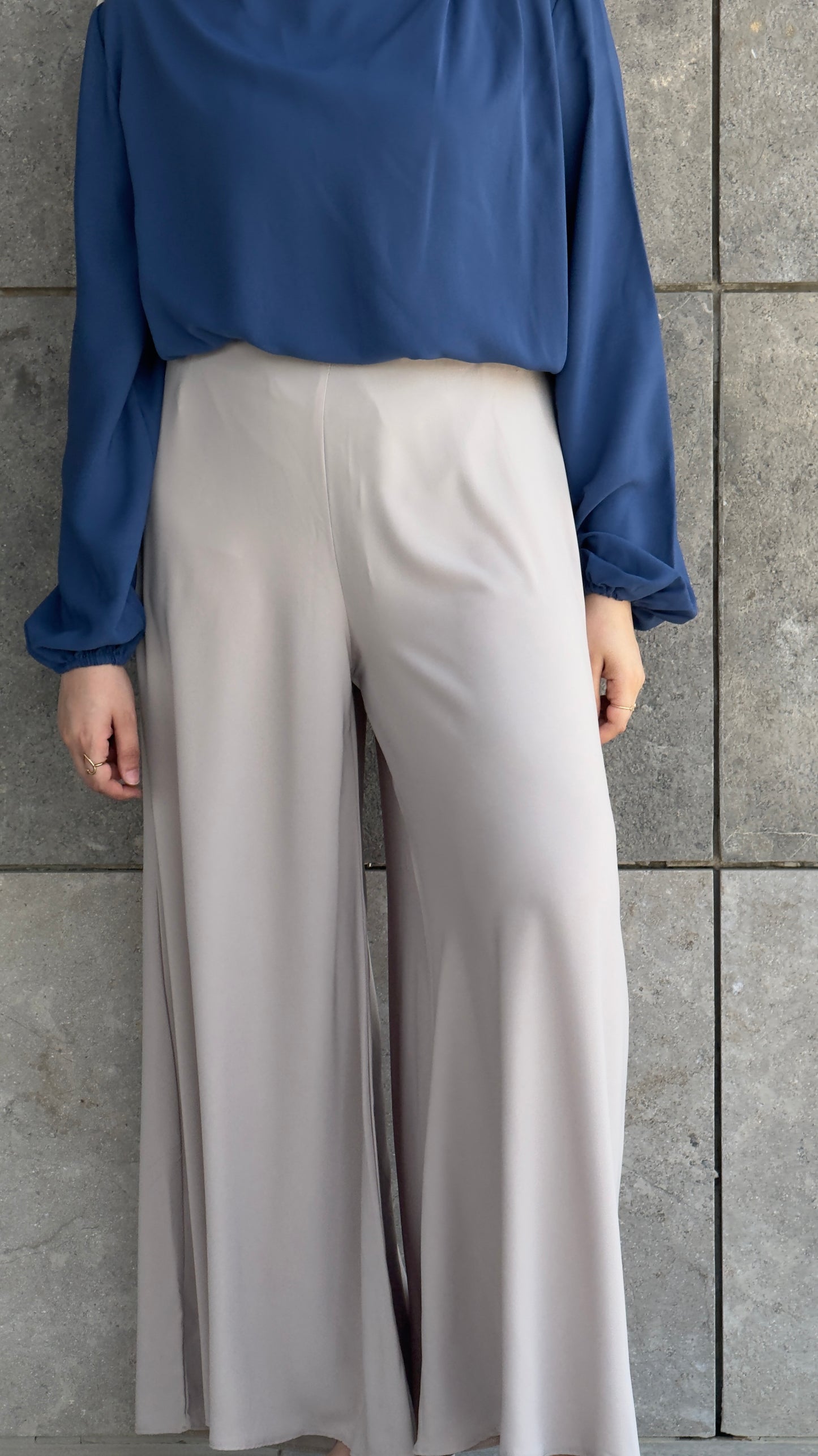 Beige Wide-leg