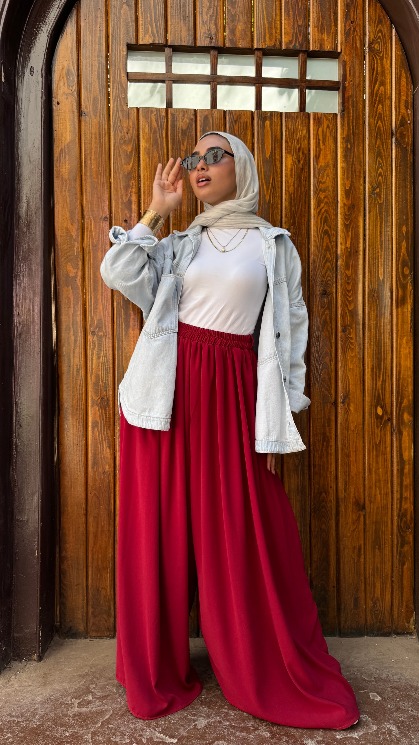 Burgundy Jup Pants