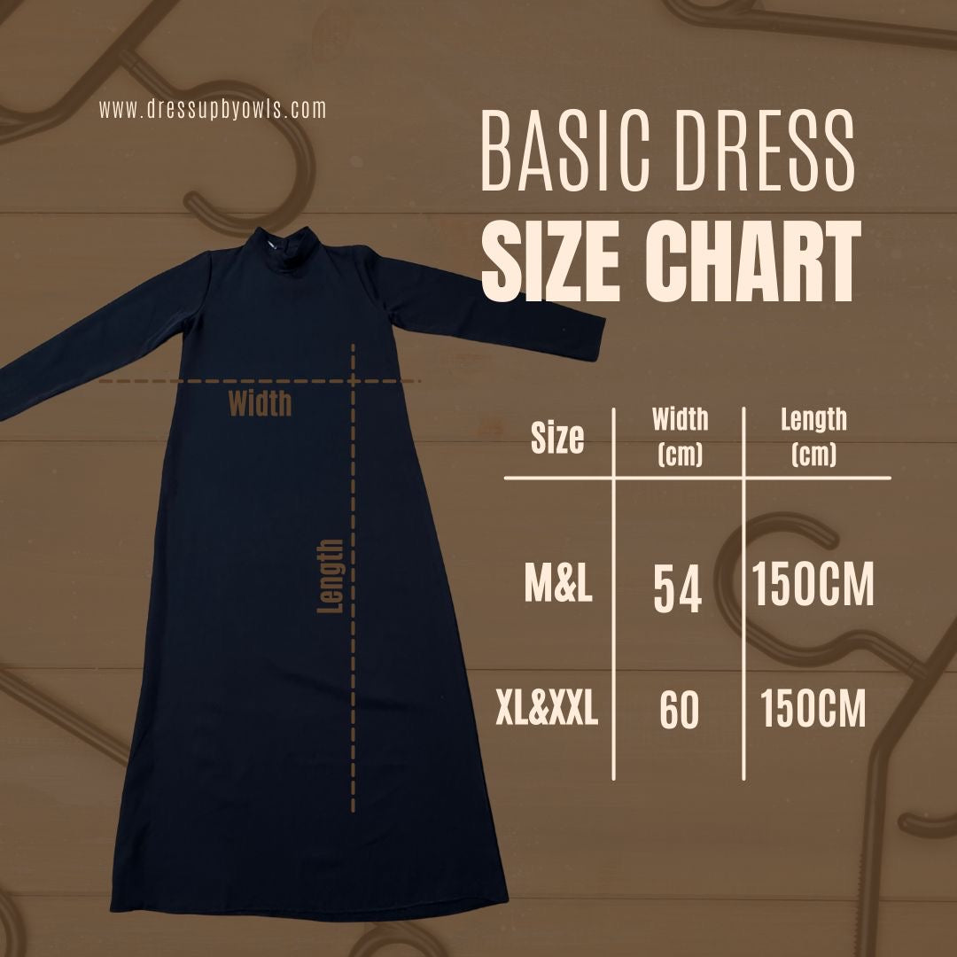 Basic Dress (Burgundy )