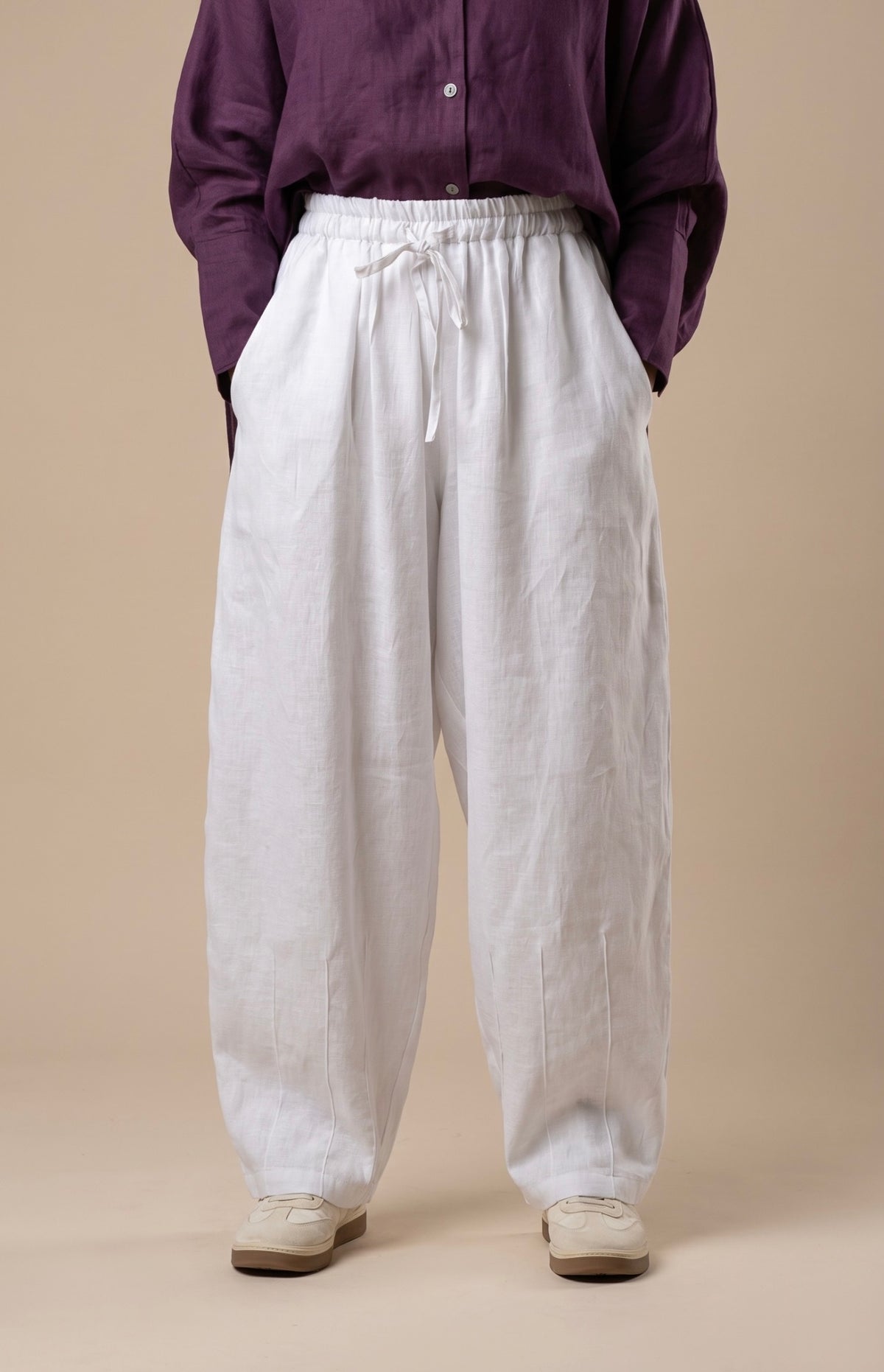 Ballon pants( white )