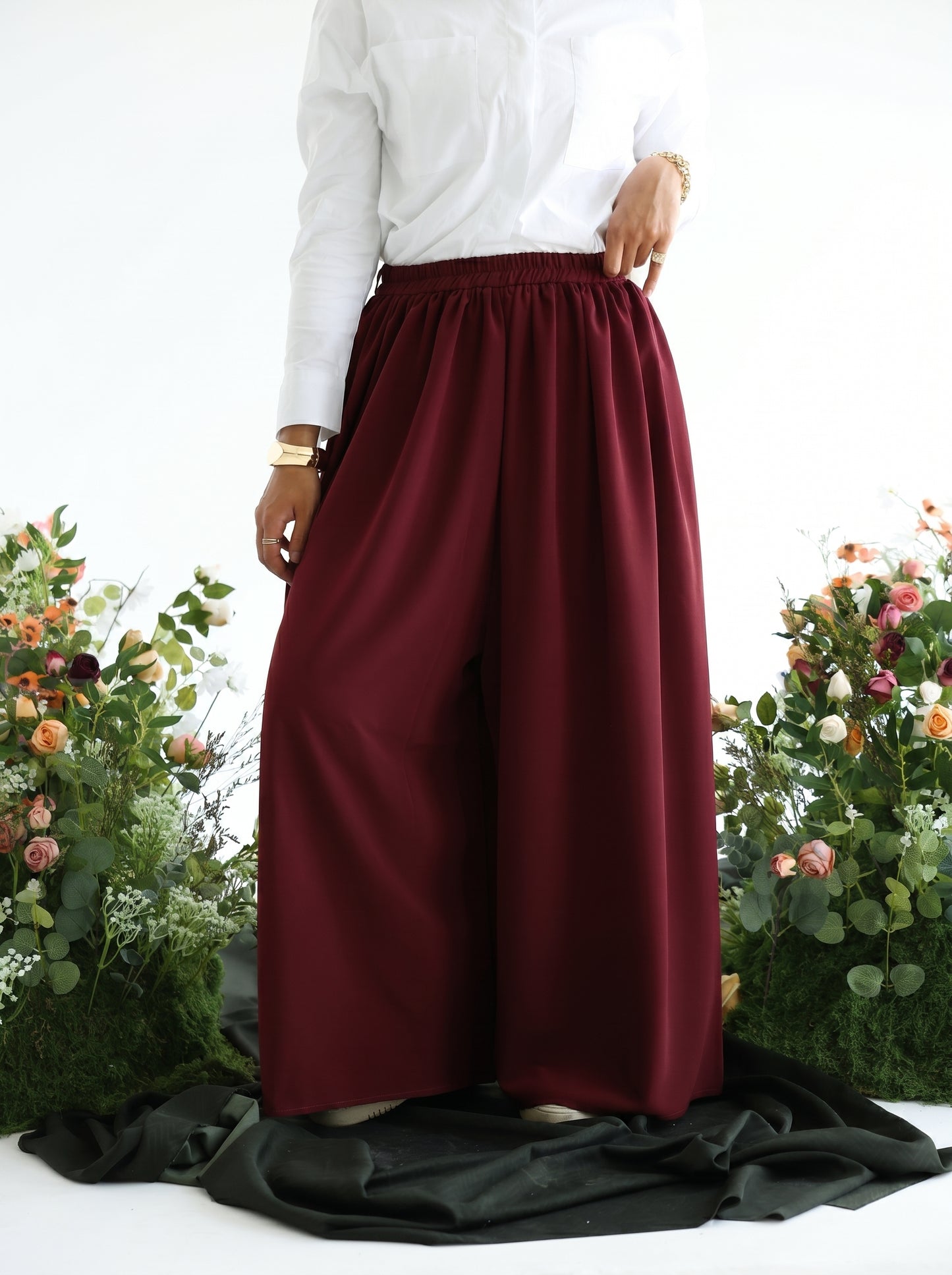 Burgundy Jup Pants