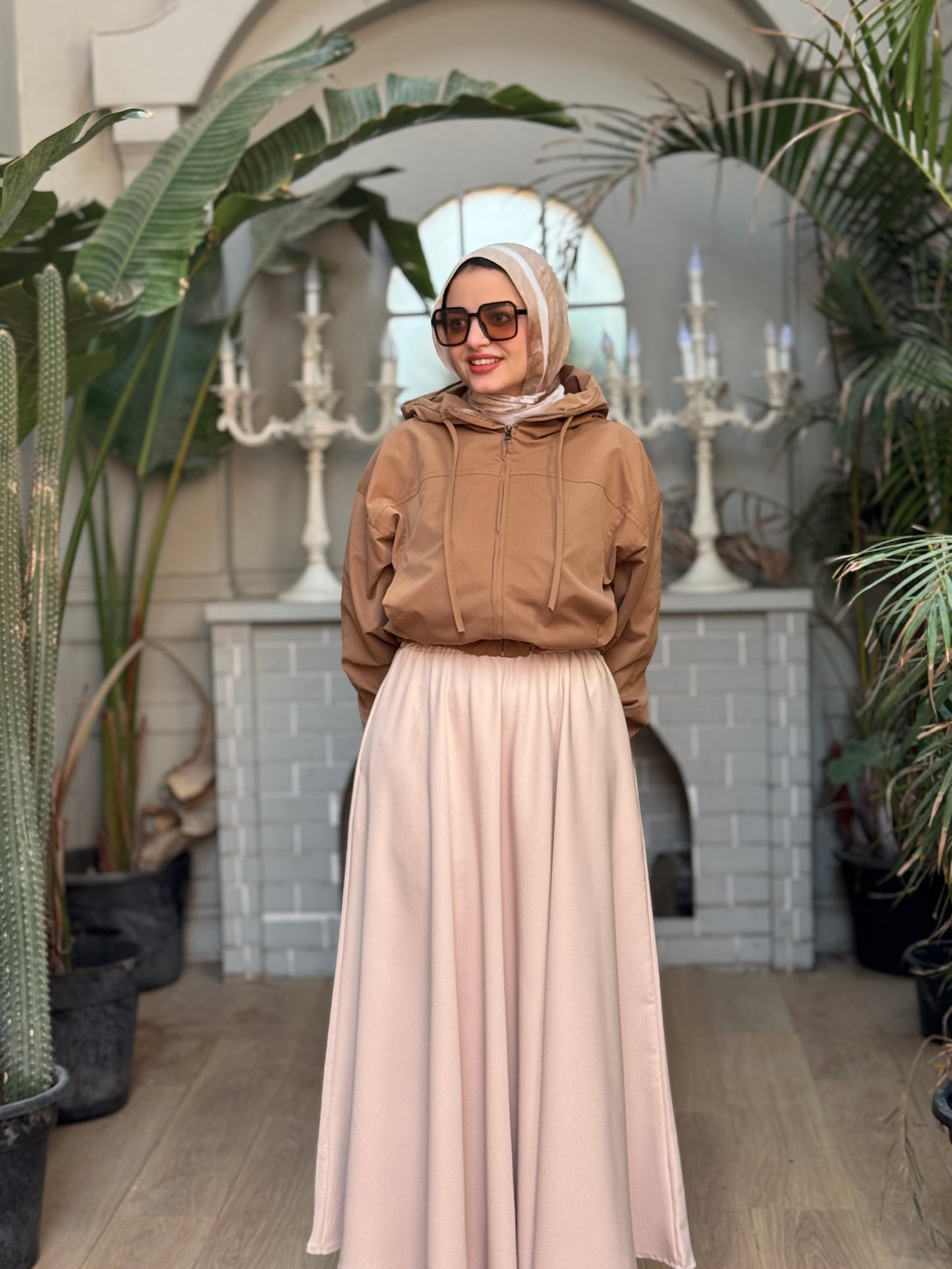 Dark Beige Prinses Skirt