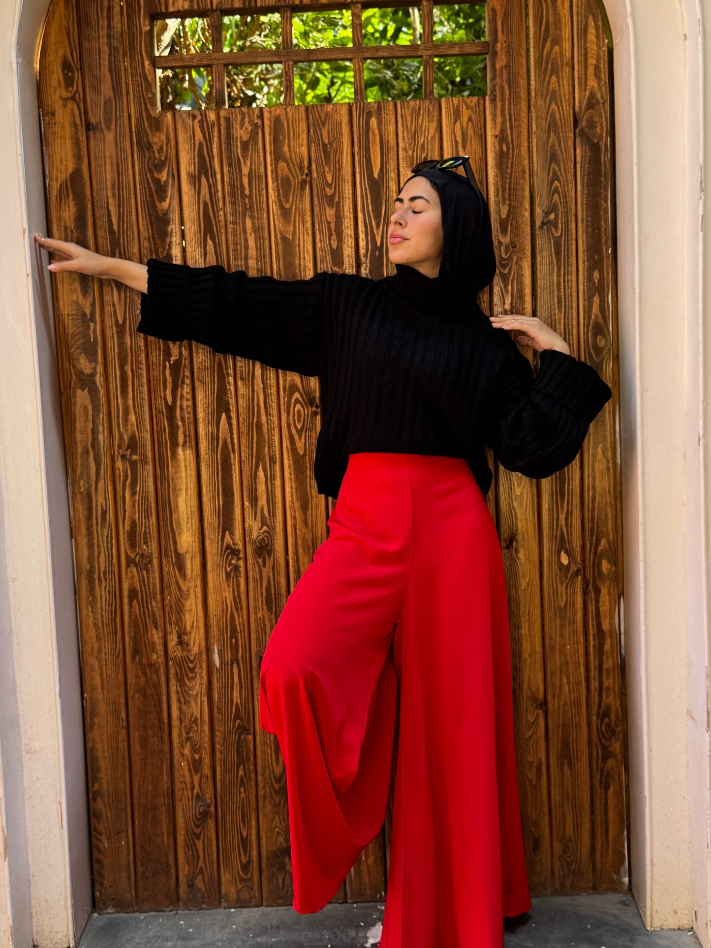 Red Wide-leg