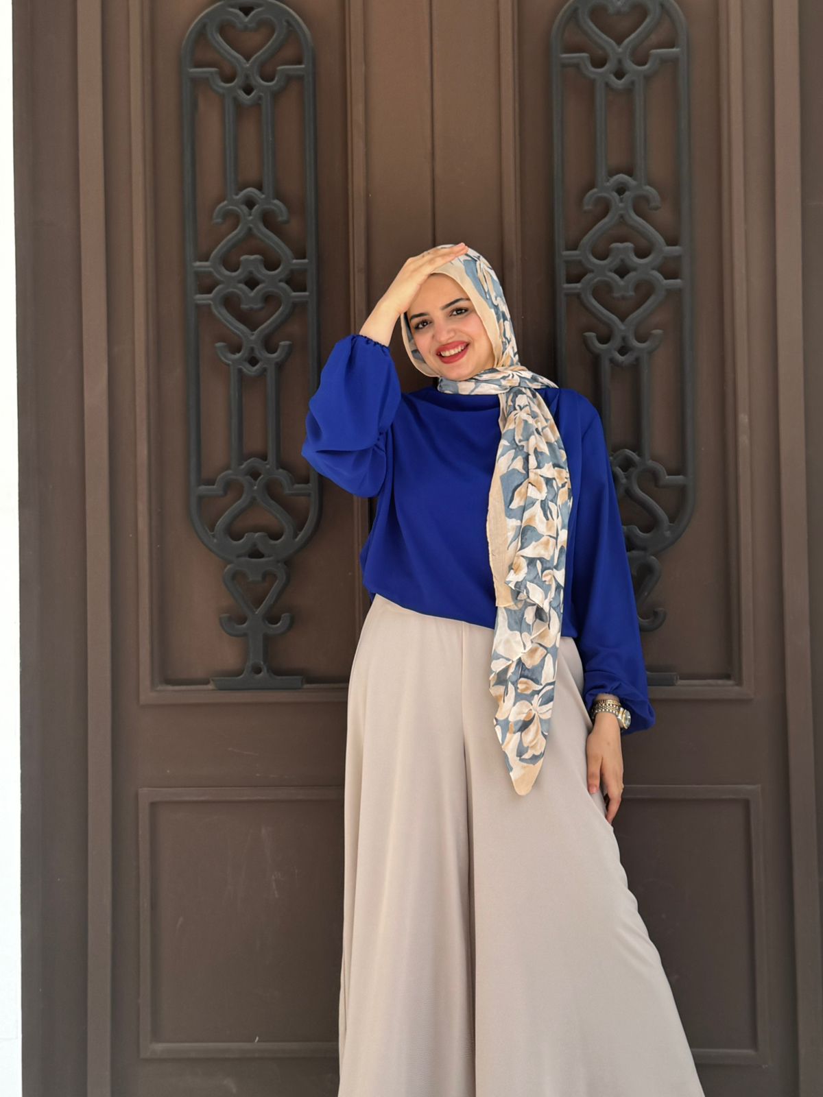 Beige Wide-leg