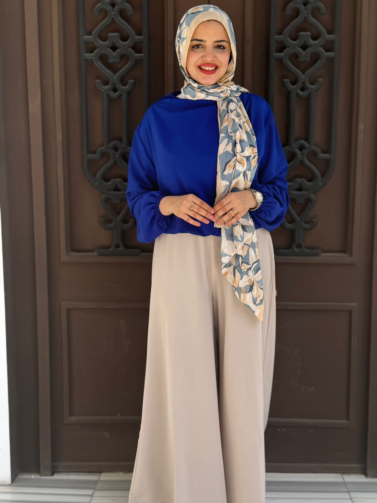Beige Wide-leg