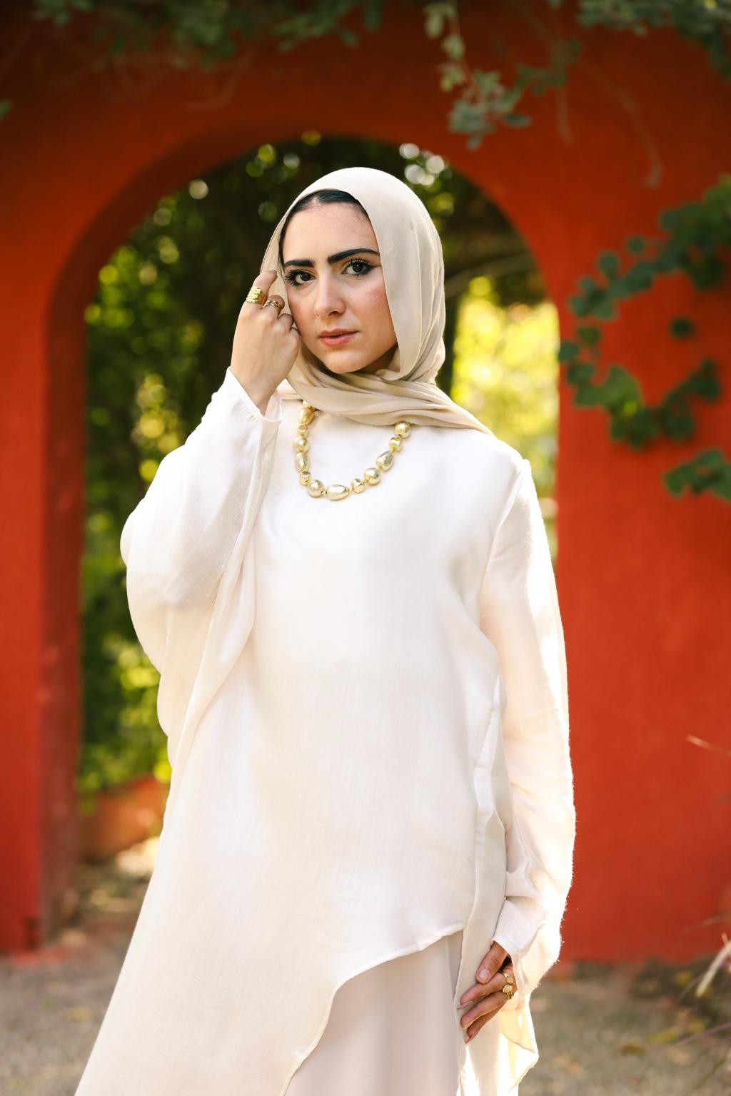Beige Sparkle Blouse