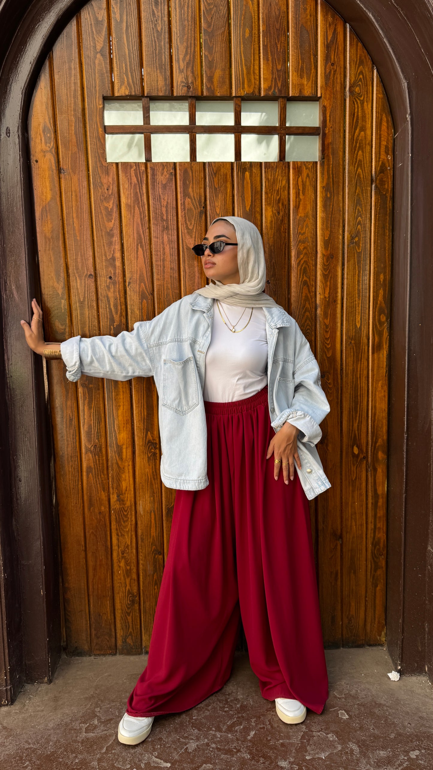 Burgundy Jup Pants