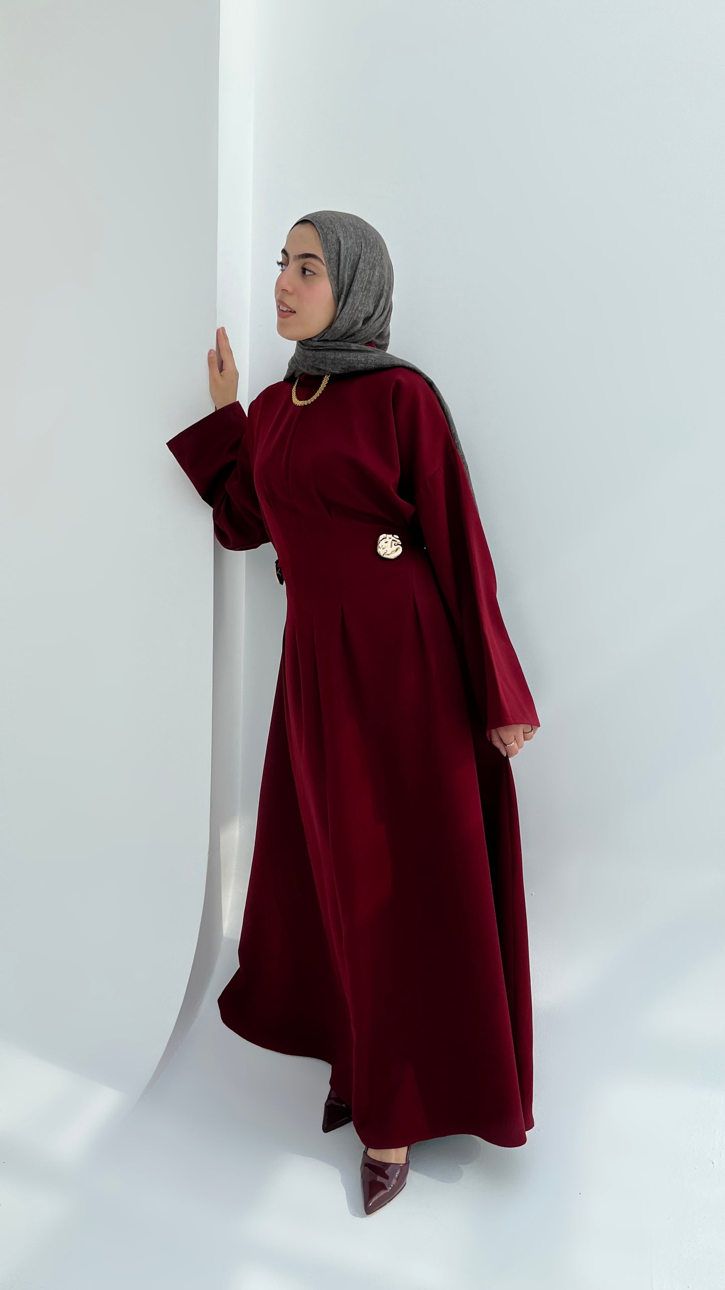 Mila Dress(Burgundy)