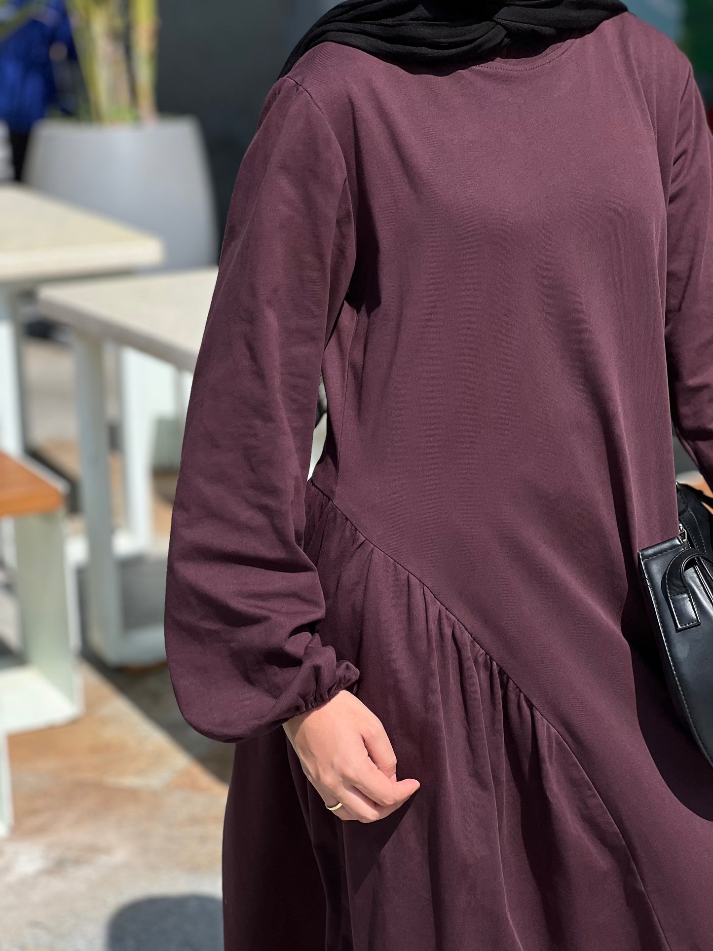 Burgundy Naya Dress