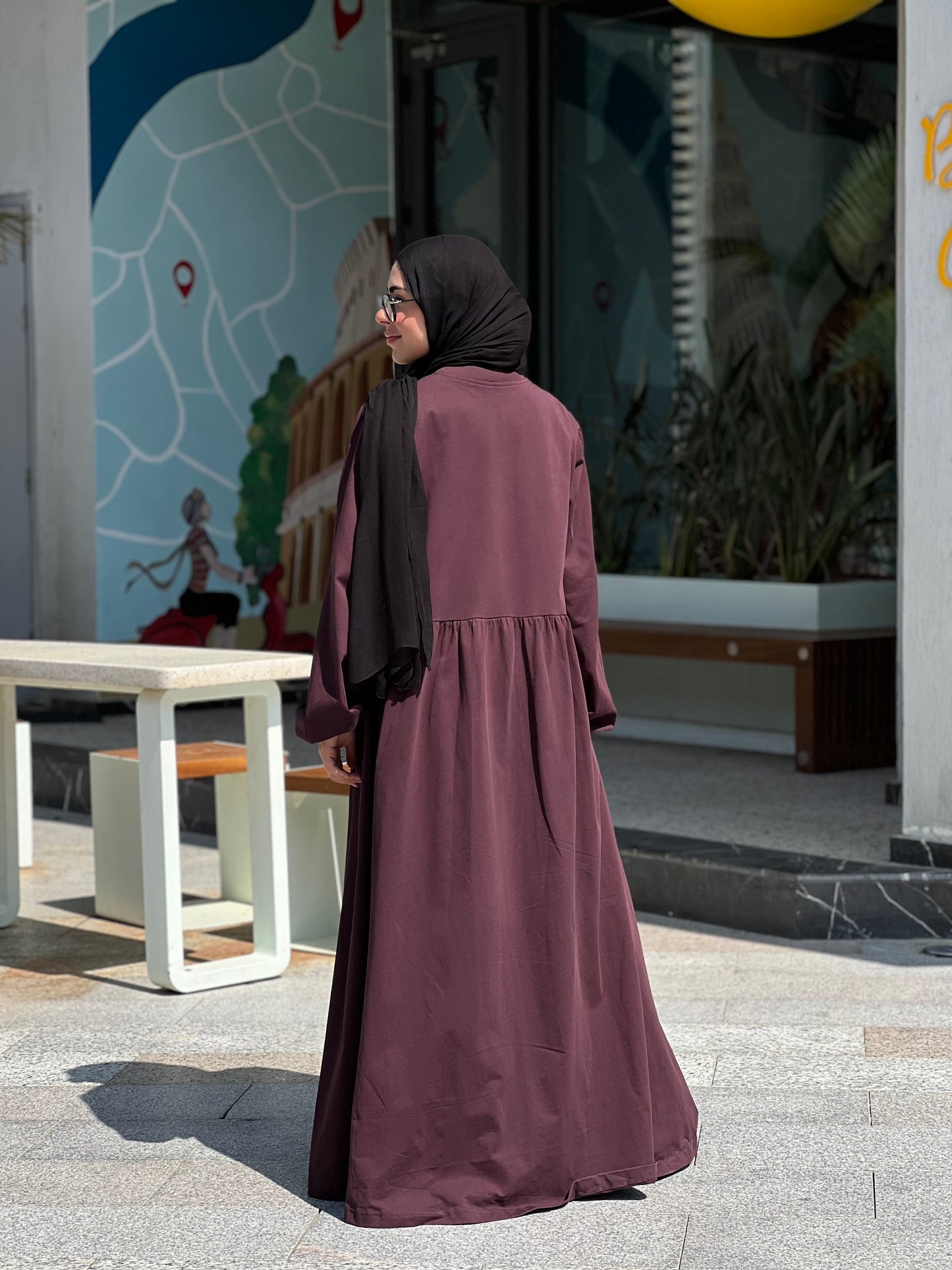 Burgundy Naya Dress