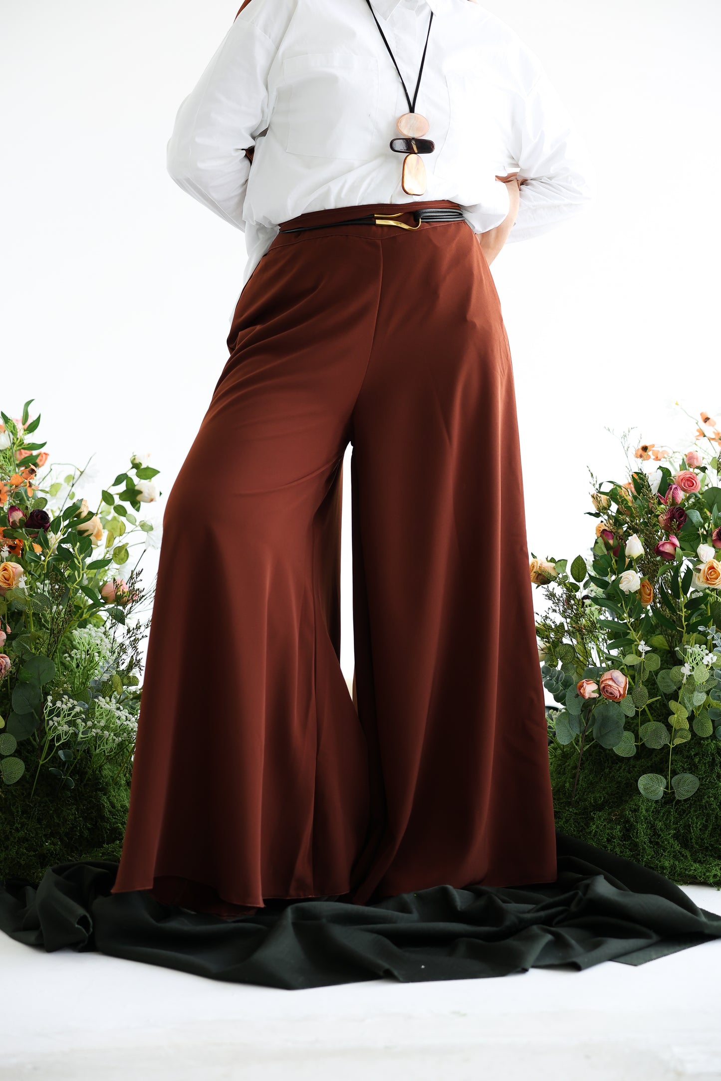 Brown Wide-leg