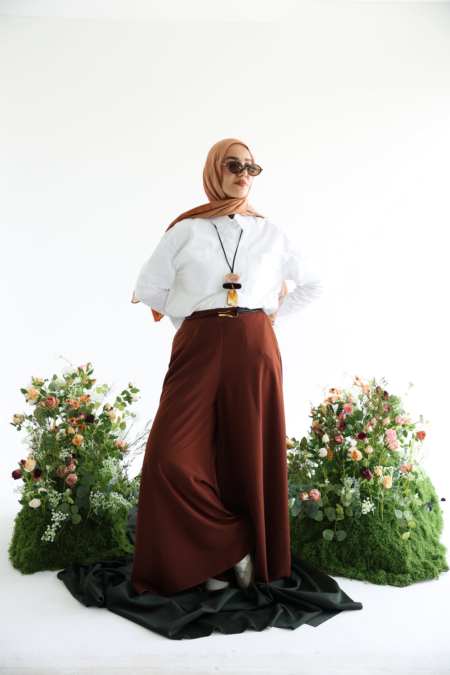 Brown Wide-leg