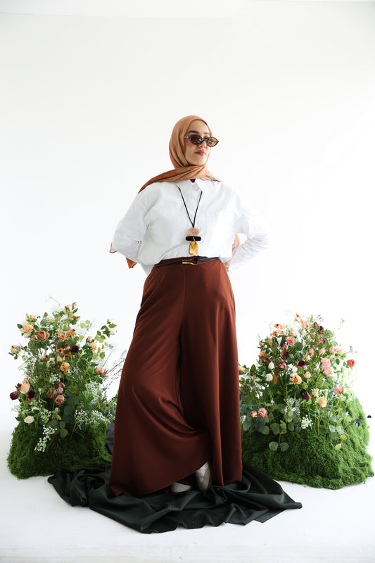 Brown Wide-leg