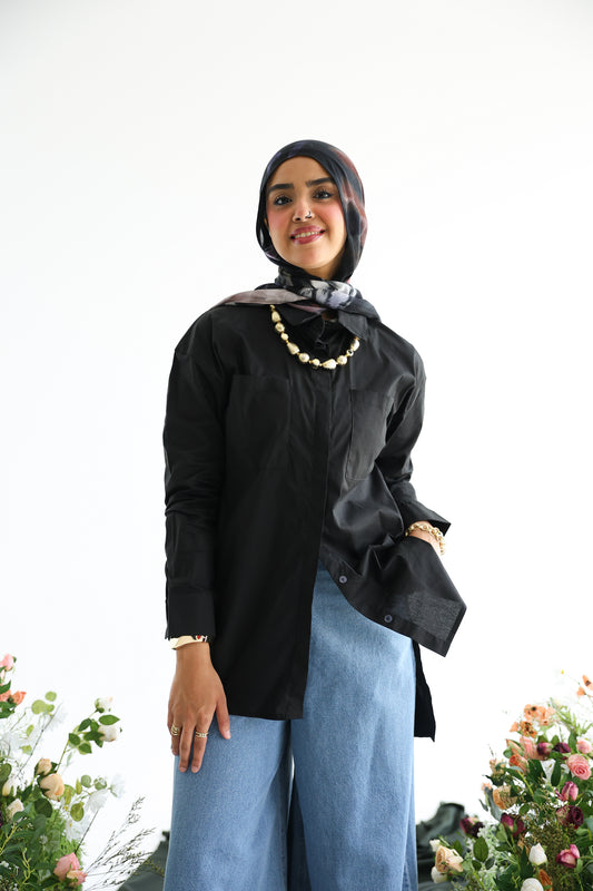 Poplin Shirt (black)
