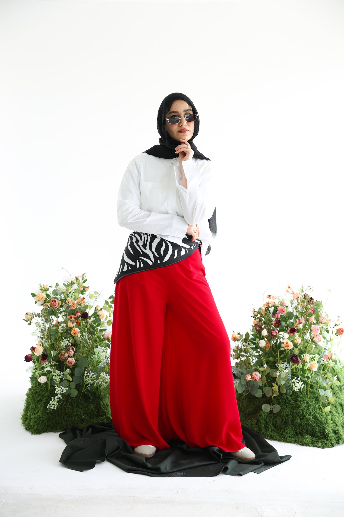 Red Wide-leg