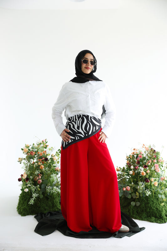 Red Wide-leg