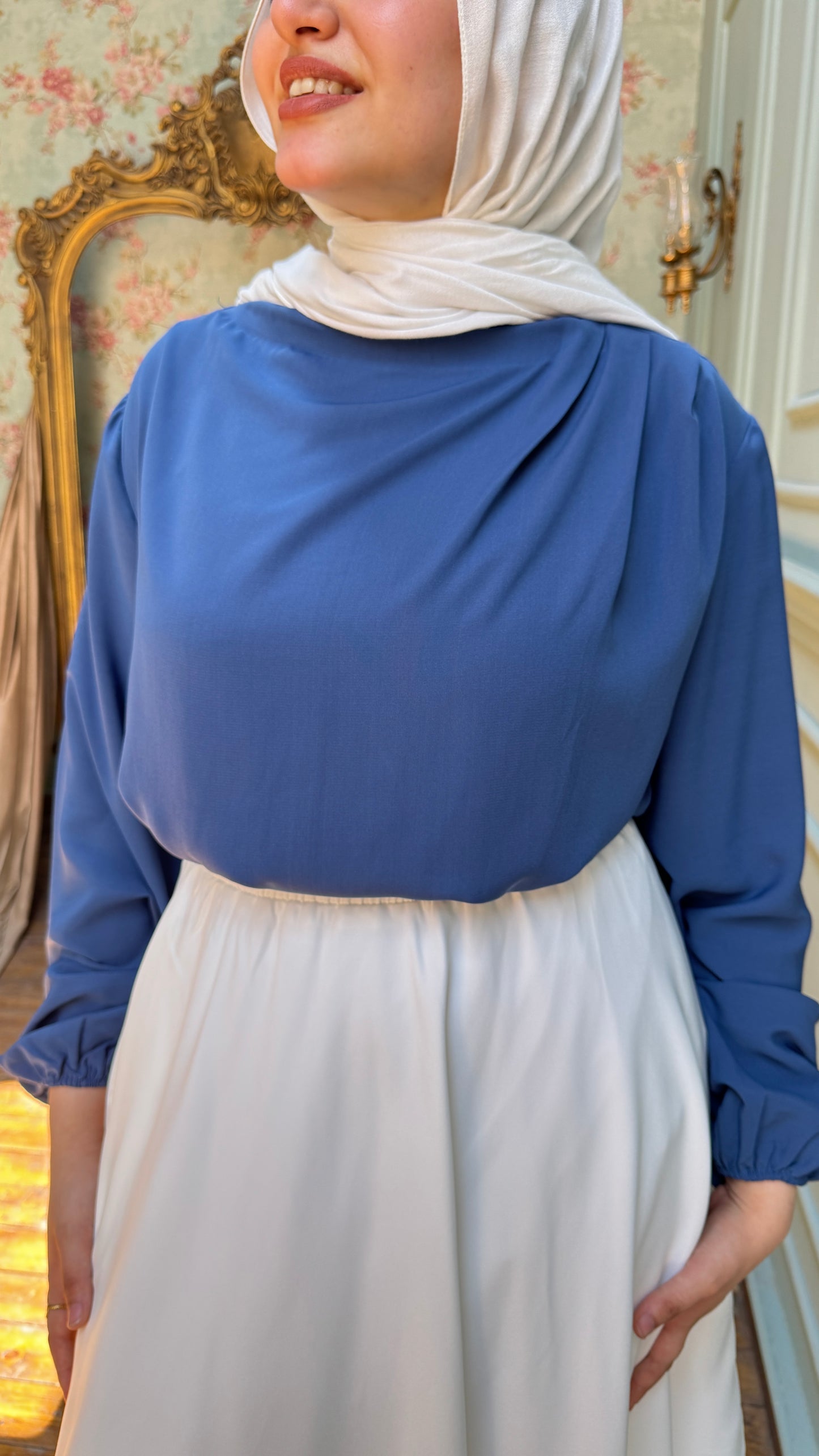 Navy blue Sandra blouse