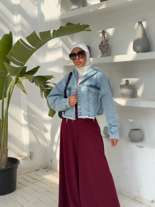 Burgundy Wide-leg