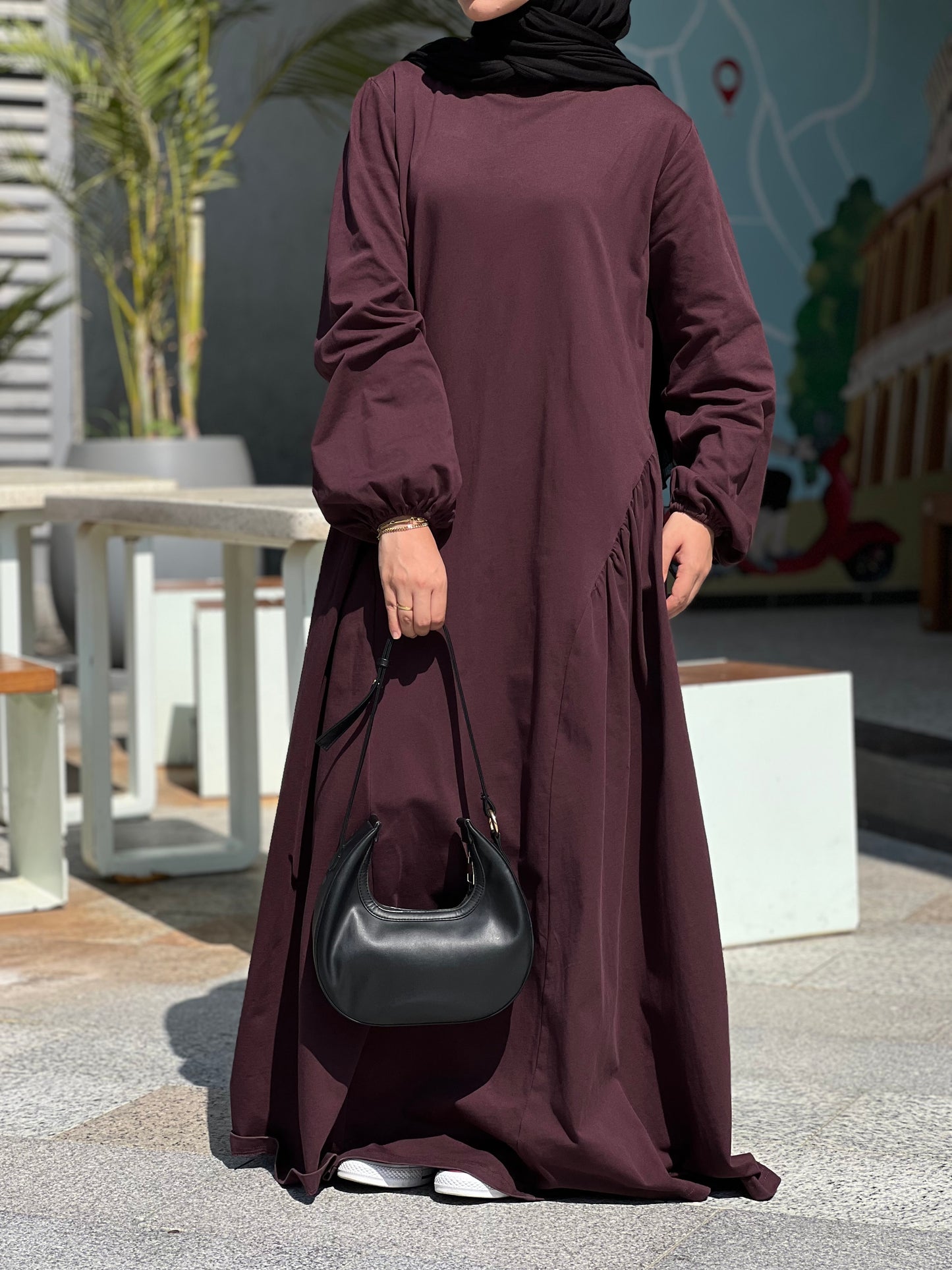 Burgundy Naya Dress