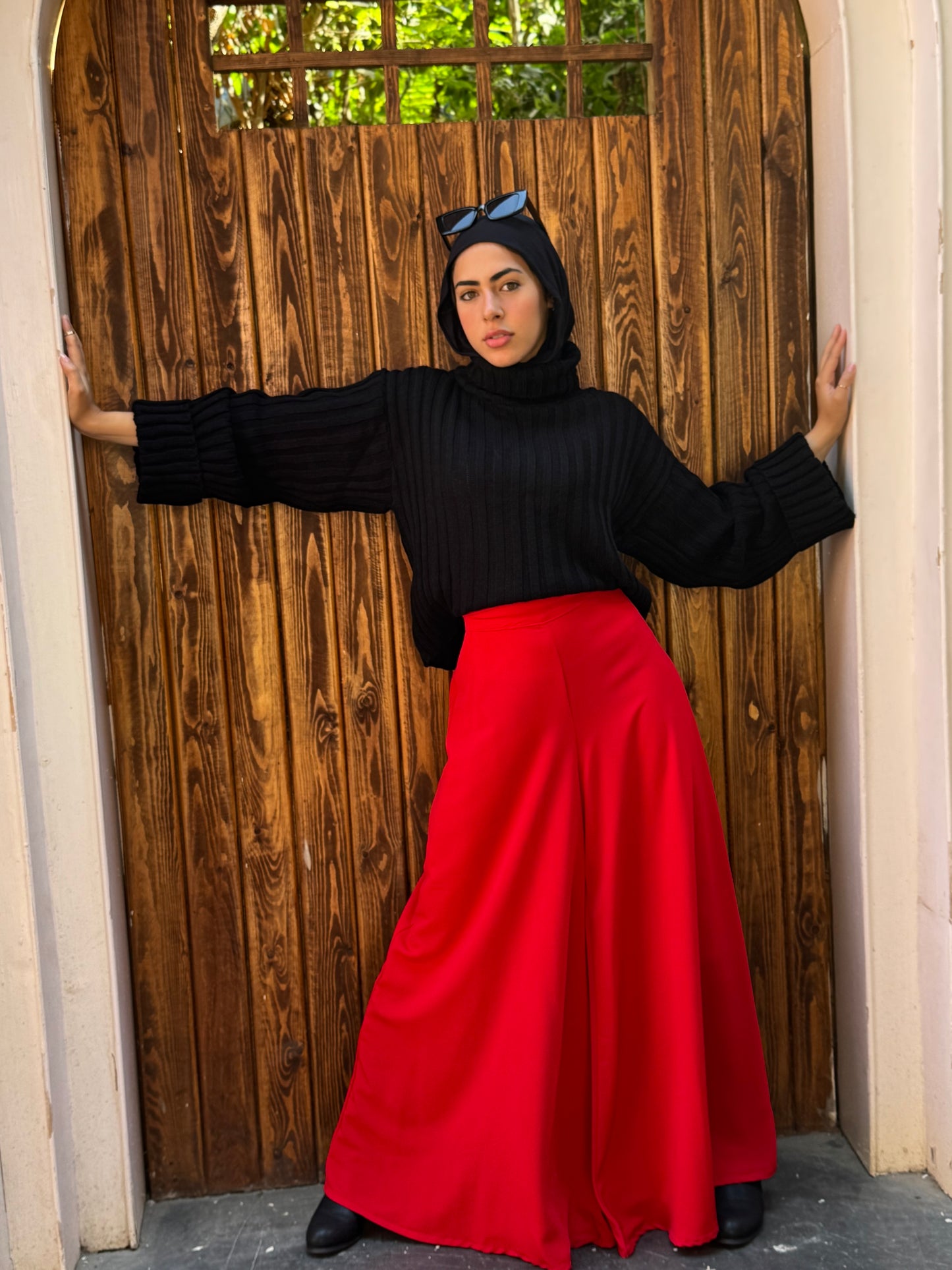 Red Wide-leg