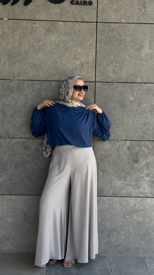 Beige Wide-leg