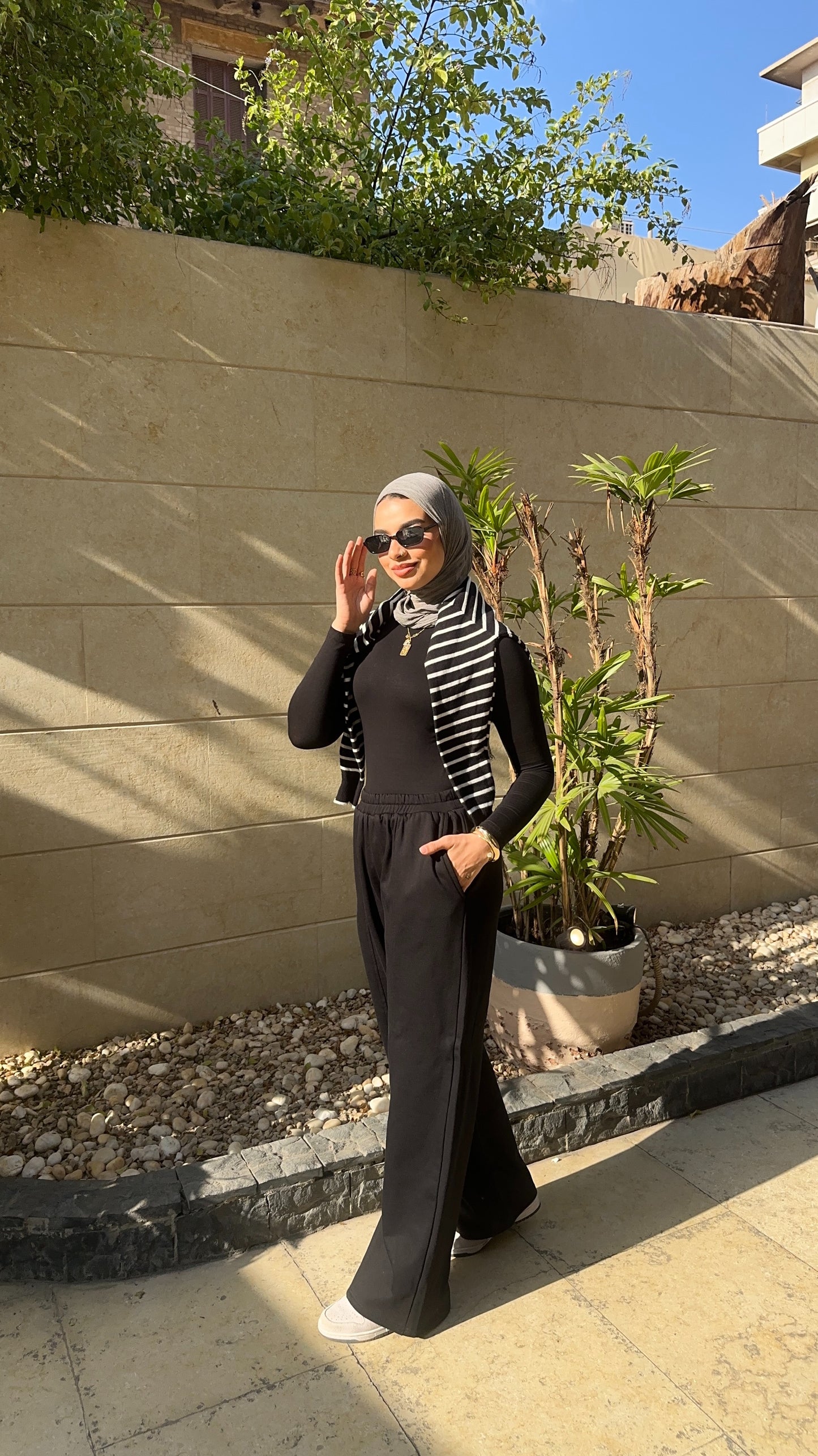 Cozy wide leg ( Black)