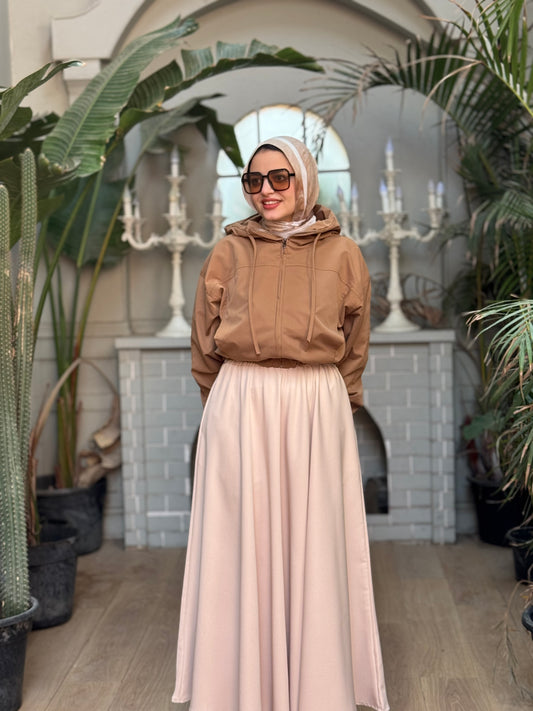 Dark Beige Prinses Skirt