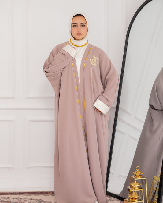 Beige Heya abaya