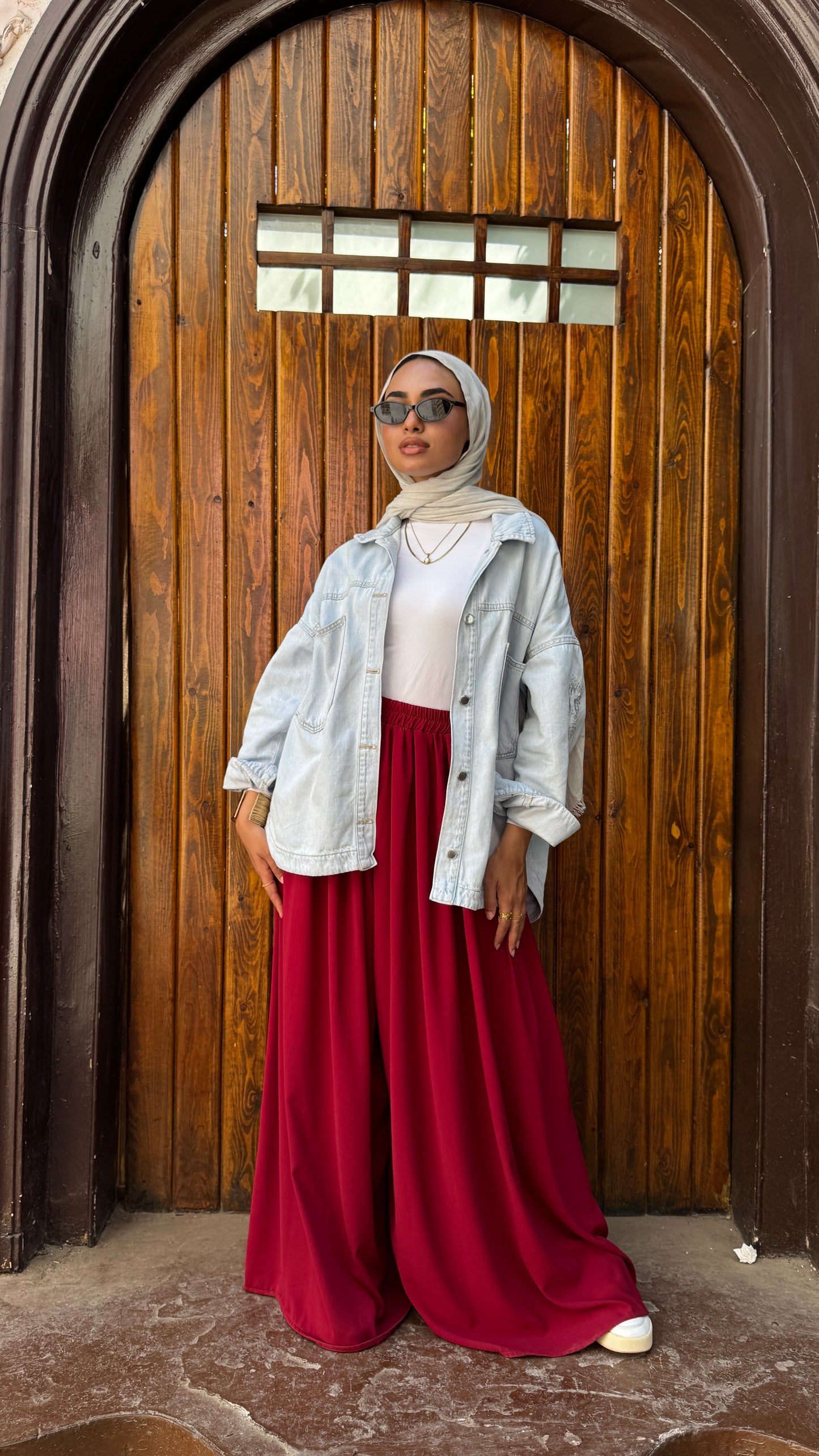 Burgundy Jup Pants