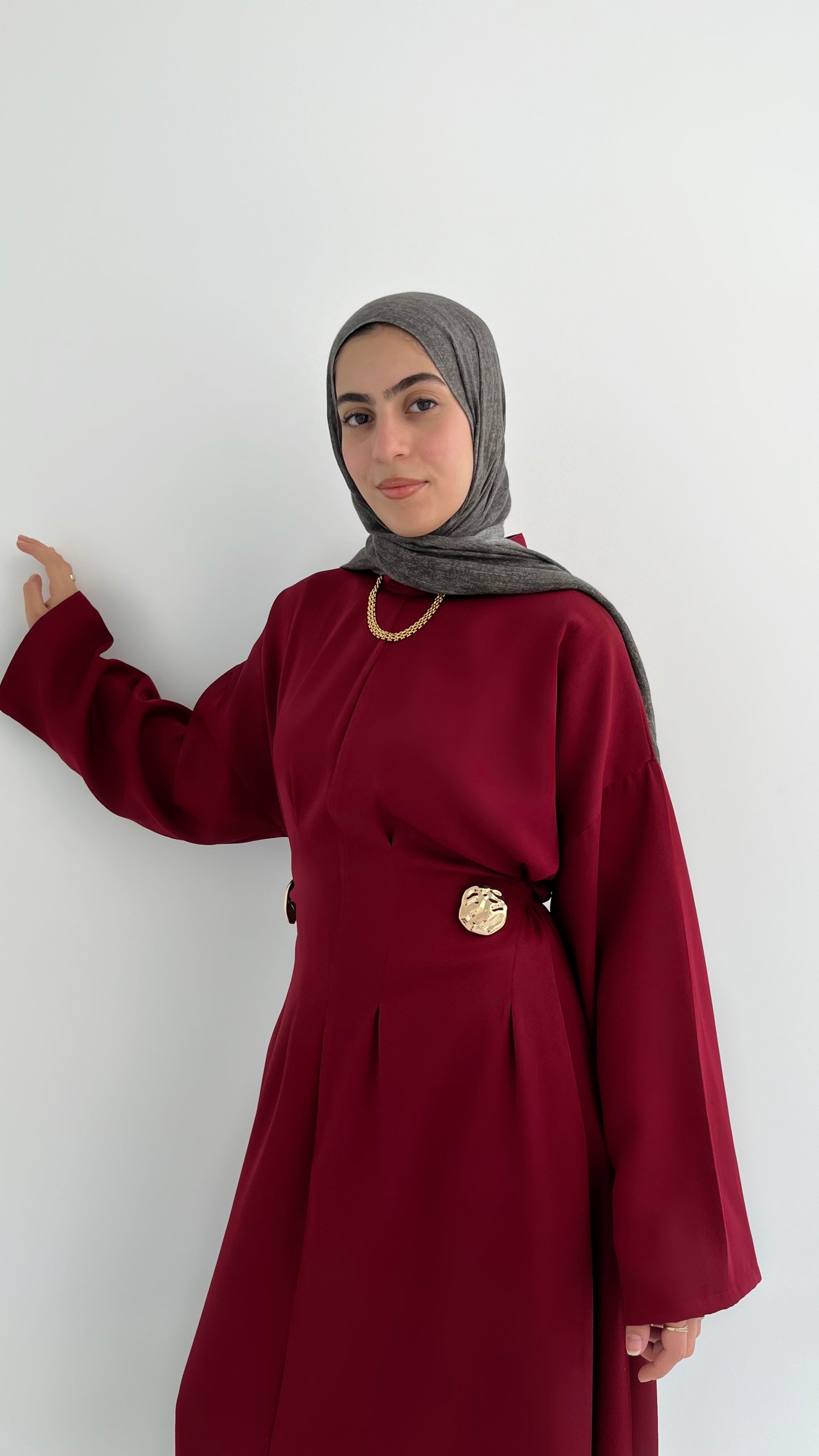Mila Dress(Burgundy)