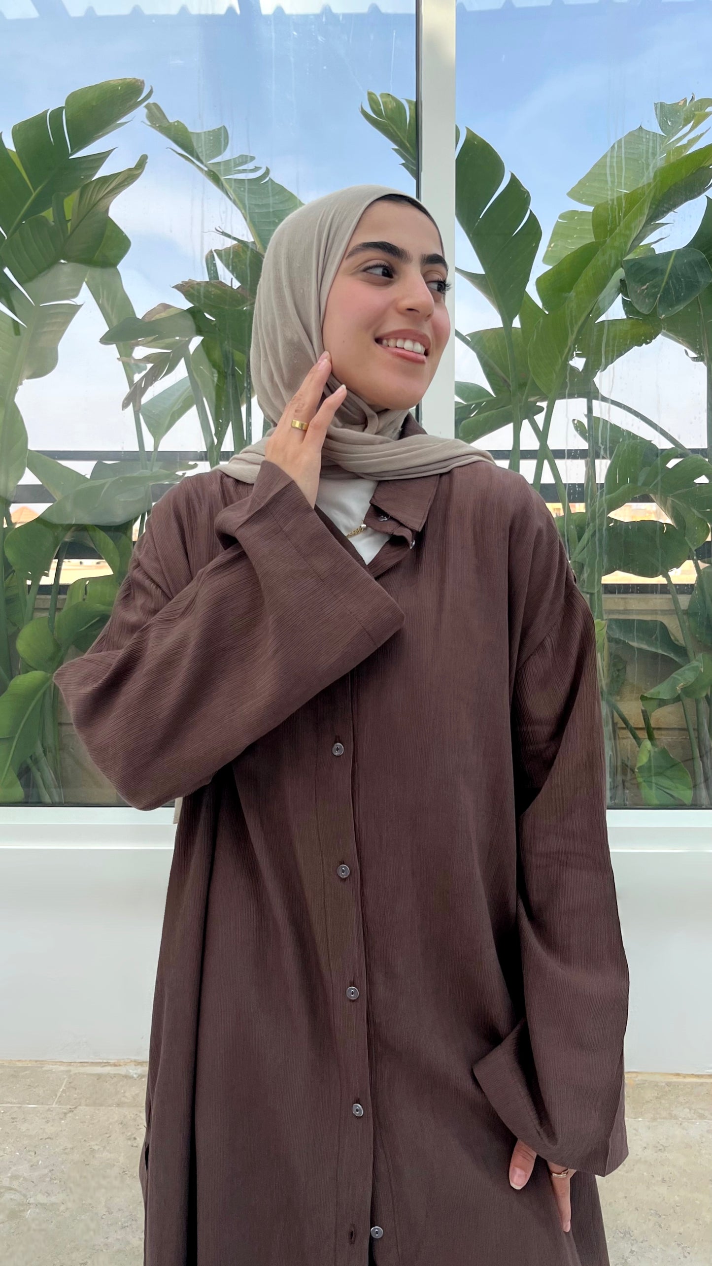 Candy Long Shirt (Brown )