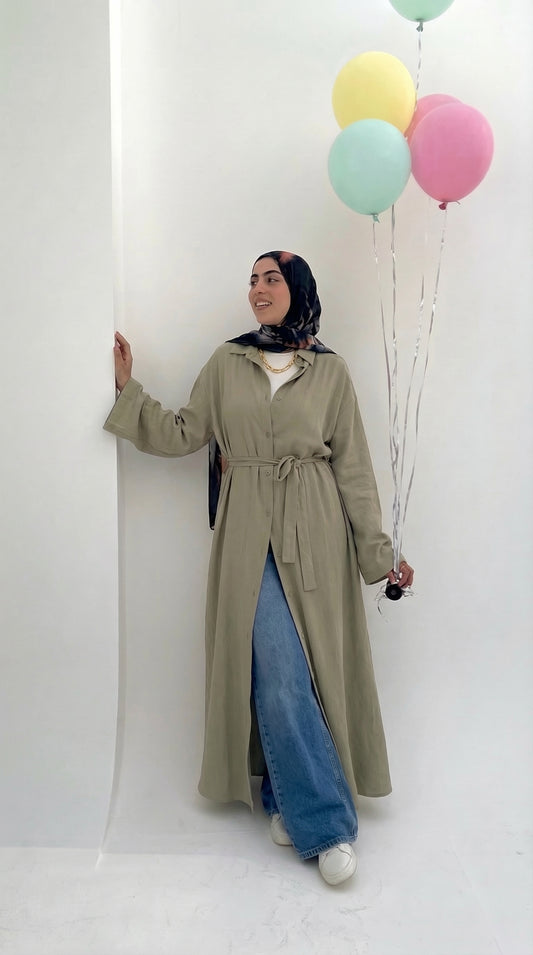 Candy Long Shirt (Olive )