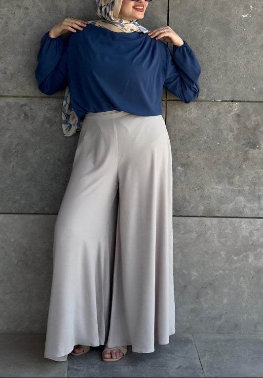 Beige Wide-leg