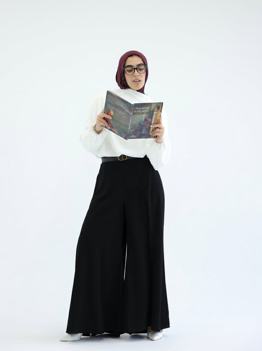 Black Wide-leg