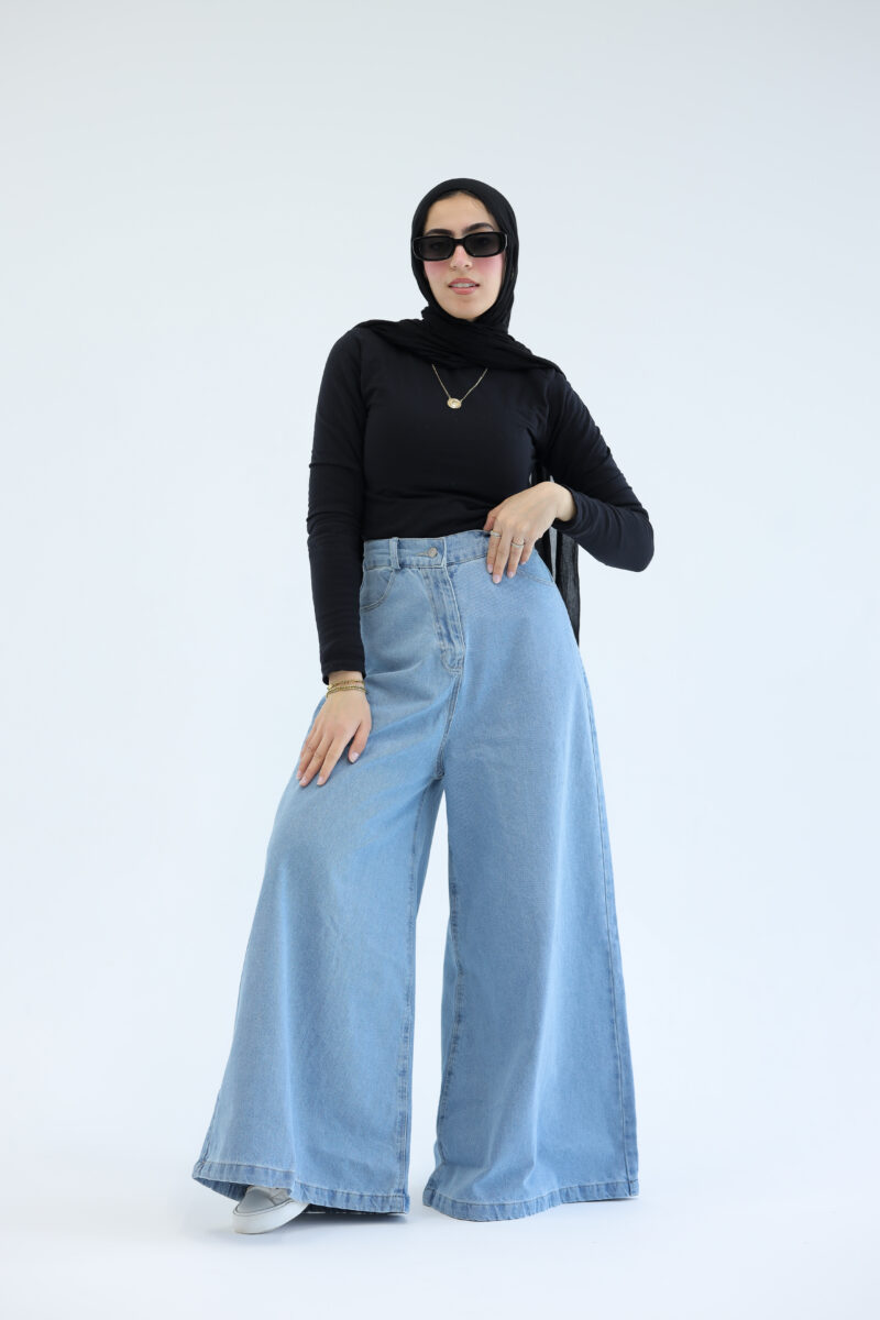 Denim Wide-leg pants